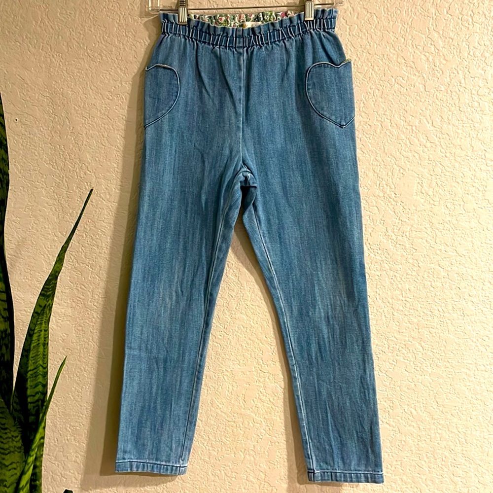 Mini Boden - Elastic waist jeans with heart pockets